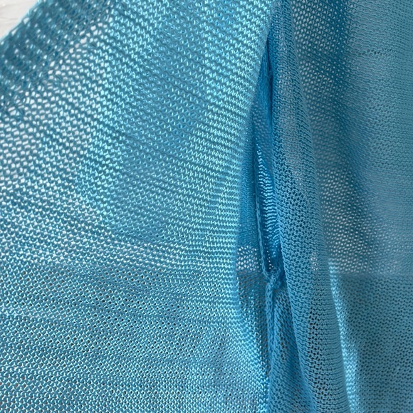 Free People Oh Hello Tie Waist Cardigan Blue - Picture 11 of 16